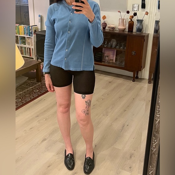 Sheer black patterned bike shorts - Picture 4 of 4